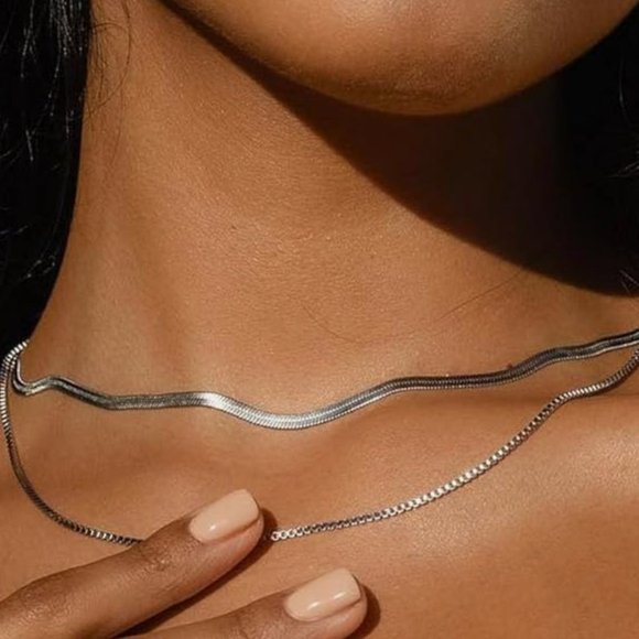 35-80 cm 1mm Tiny 925 Sterling Zilver w Goud Kleur Kralen Kinketting